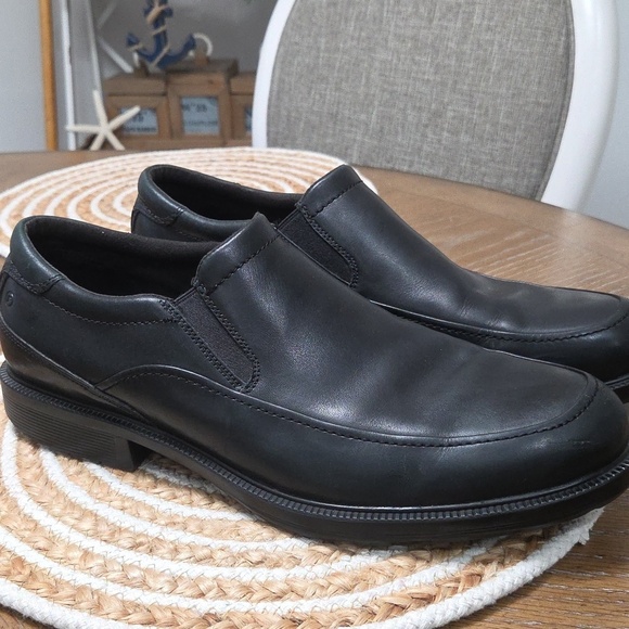 Rockport Men’s Taylor Waterproof Slip On Black Leather Loafers, Size 13 main image 8